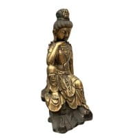 Buddha Figur Bronze Guanyin Tibet 31cm