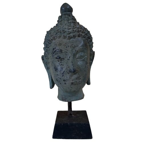 Shakyamuni Bronze Kopf (16cm) Siddharta Buddha Figur