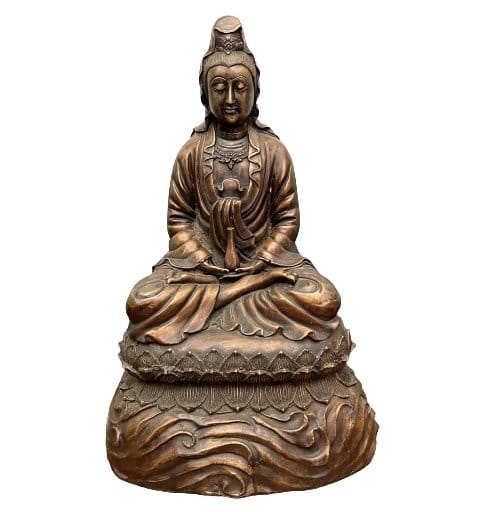 Buddha Figur Bronze Mandalay Guanyin - alt