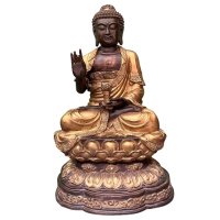 Buddha Figur (101cm) Bronze Karana Mudra