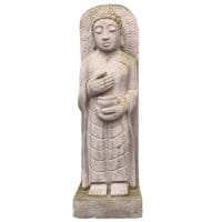 Stein Buddha Figur groß