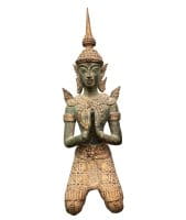 Thailändischer Tempelwächter Figur Bronze Teppanom