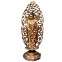 Buddha Figur Bronze China Kwan-Yin 102cm groß