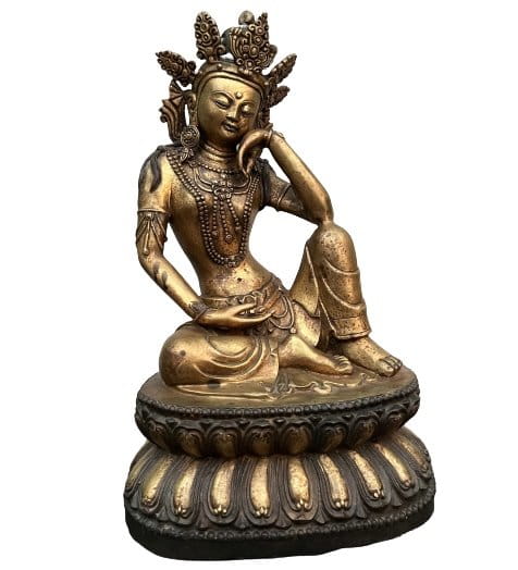 Buddha Figur Bronze Bodhisattva Tibet Skulptur