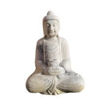 Marmor Buddha Garten Figur Amitabha - 61cm