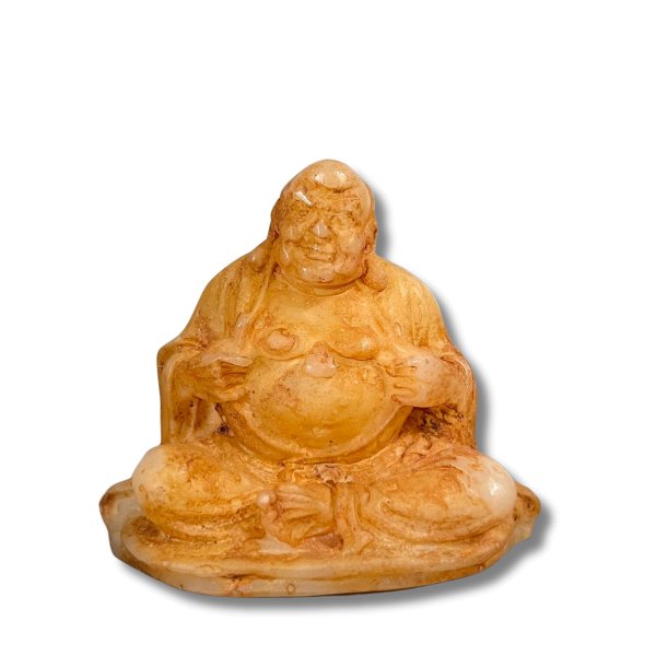 Arhat Luohan Hetian Jade (8cm) Mönch Figur