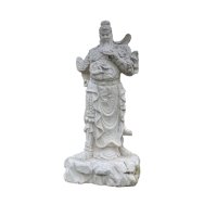 Guan Yu Krieger Statue China Garten Marmorstein