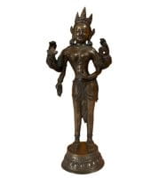 Shiva Figur Bronze Indien - 44cm groß