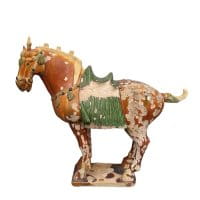 Terrakotta Tang Pferd (39cm) China Ton Figur