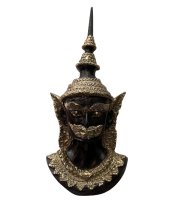 Thailändischer Yak Tempelwächter Kopf Bronze Maske