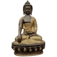 Buddha Figur Bronze Tibet Indien