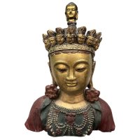 Buddha Büste Gusseisen Skulptur Tibet-China