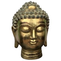 Buddha Kopf Bronze Figur Tibet China