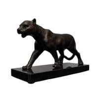 Panther Figur Raubkatze Gusseisen
