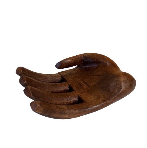 Holz Buddha Hand Schlüsselhalter Schmuckdisplay
