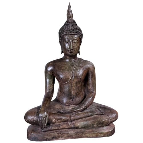 Sukhothai Buddha Figur Bronze Siddharta Gautama Thailand