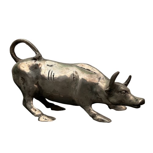 Chinesisches Tierkreiszeichen: Stier Büffel Bronze Figur