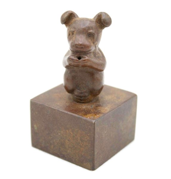Chinesisches Tierkreiszeichen Hund - Bronze Stempel