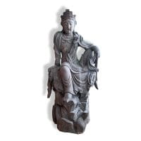 Buddha Statue Holz Figur China Kwan-Yin Zi Zai