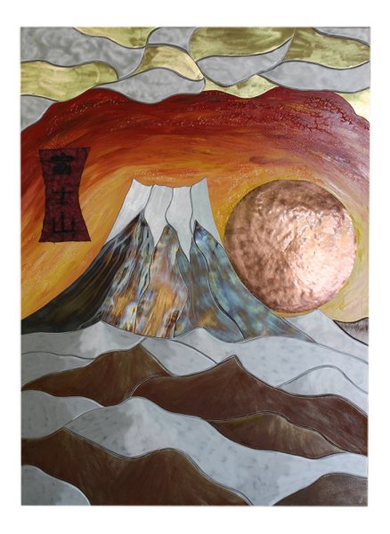 Gemälde Fujiyama größter Berg/Vulkan Japan
