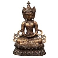 Vairocana Buddha Figur aus Bronze - Kosmisch
