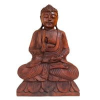 Lehrende Holz Buddha Figur (51cm) Vitarka Mudra