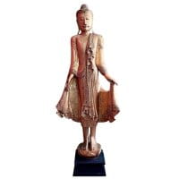 Holz Buddha Figur (167cm) Thailand Statue