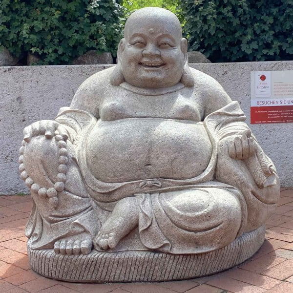 Almosensammler 20 cm Suarholz GLÜCKSBUDDHA Glücksbringer China Buddha 