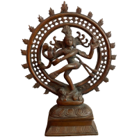 Shiva Gott Figur Bronze (28,5cm) Tanzende Statue Indien