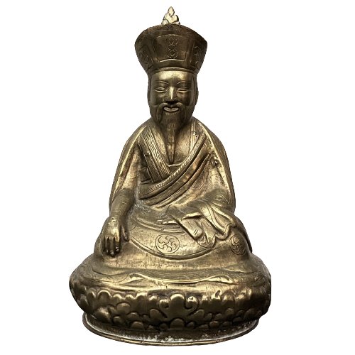 Shabdrung Ngawang Namgyel alte Messing Figur