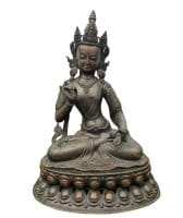 Bronze Bodhisattva Figur Tibet alt - 45cm groß
