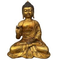 Buddha Figur (40cm) Bronze Karana Mudra